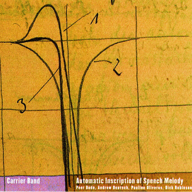 Carrier Band - Automatic Inscription Of Speech Melody (CD)