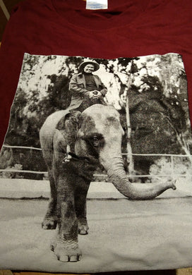 Pauline Oliveros 80th Birthday Tee shirt - Elephant - Size Large