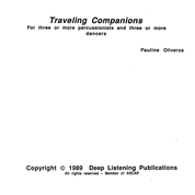 Pauline Oliveros: Traveling Companions (Score)