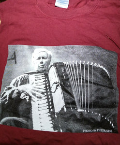 Pauline Oliveros 80th Birthday Tee shirt - Accordion - Size Small